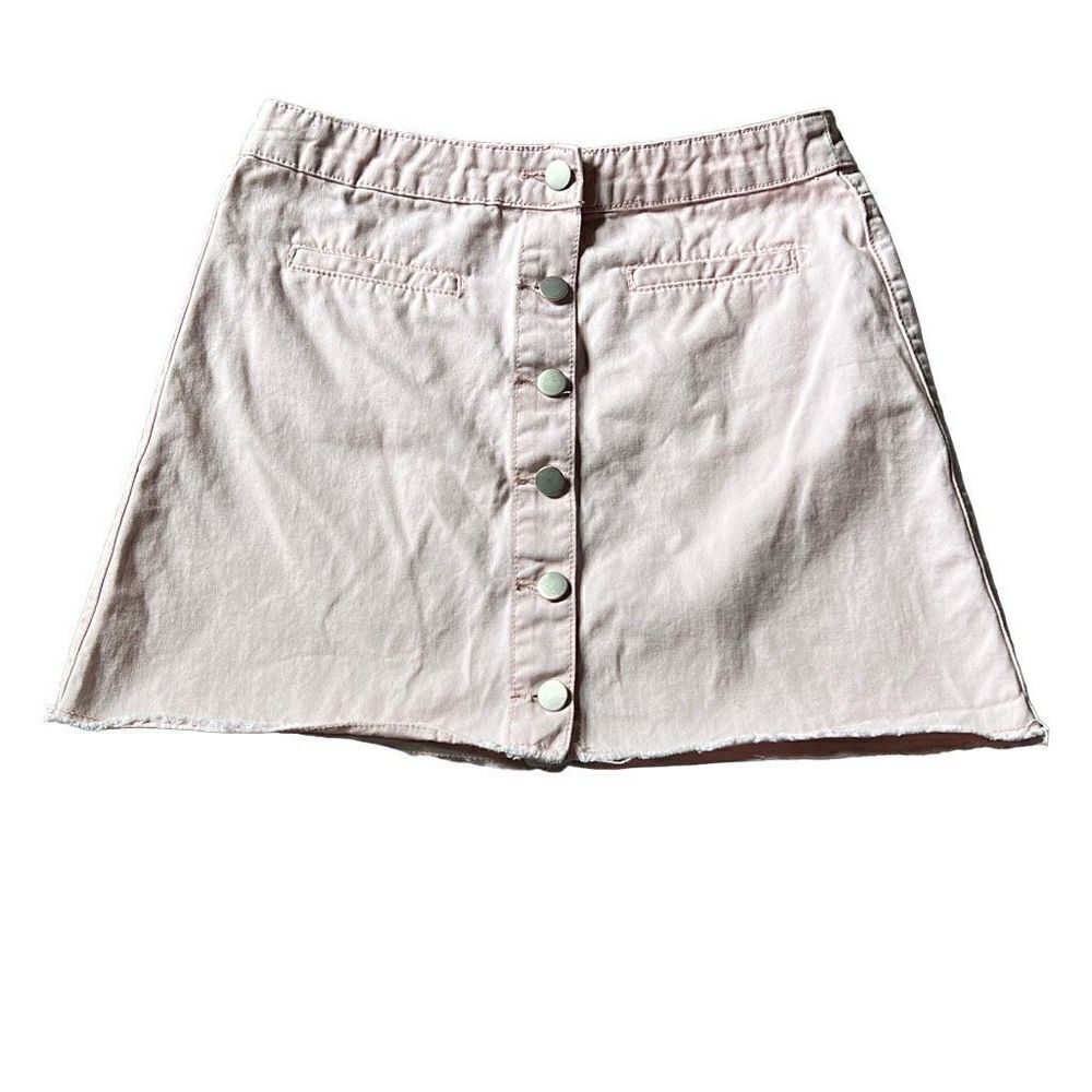 Forever 21 light pink button down skirt